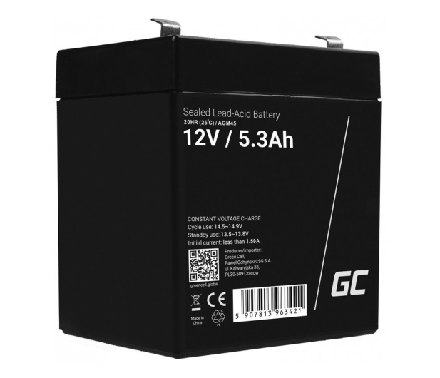 Green Cell Akumulator AGM 12V 5,3Ah - 688160 - zdjęcie